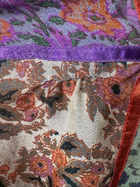 Vintage Judith ann creations patchwork silk sari blouse