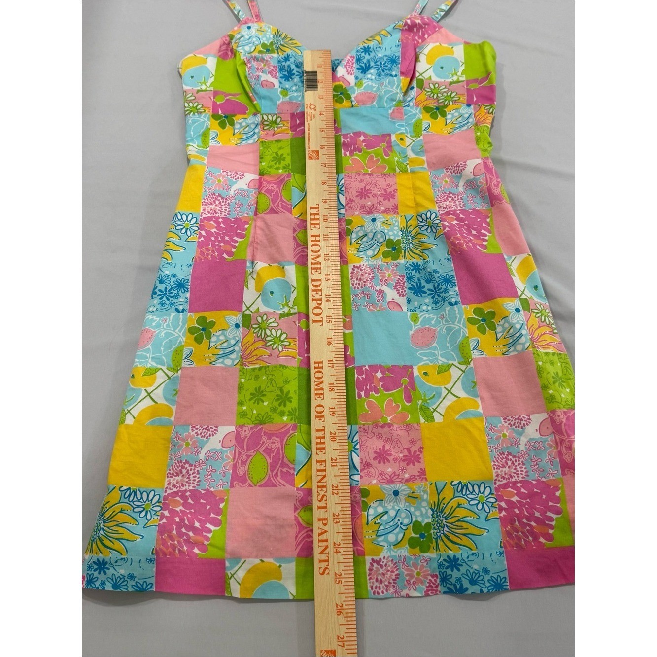 Lilly Pulitzer Vintage White Tag Patch Dress Size 8
