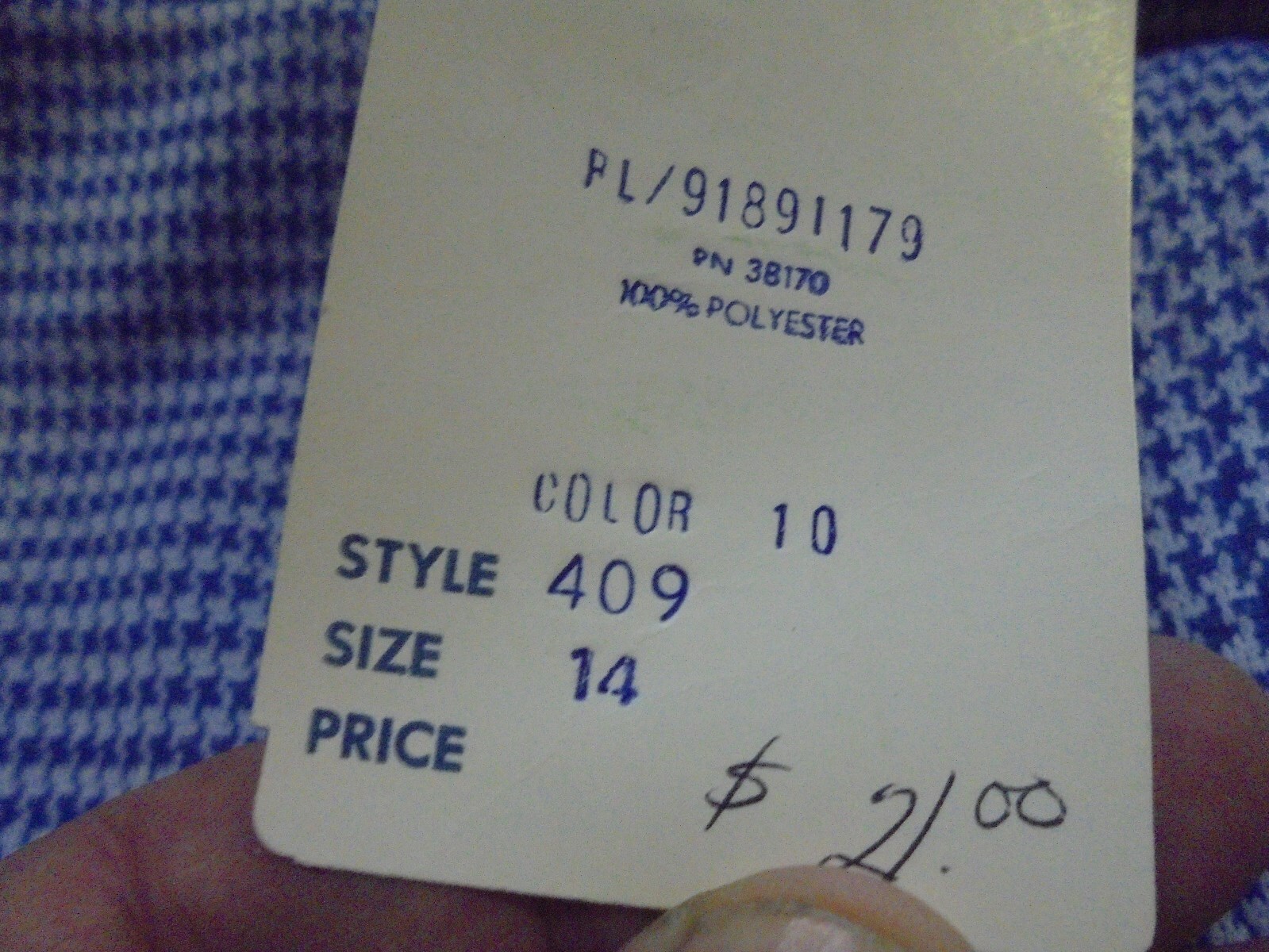 Vintage 1970’s NOS New Old Stock Queen Casuals Women’s Plaid Skirt