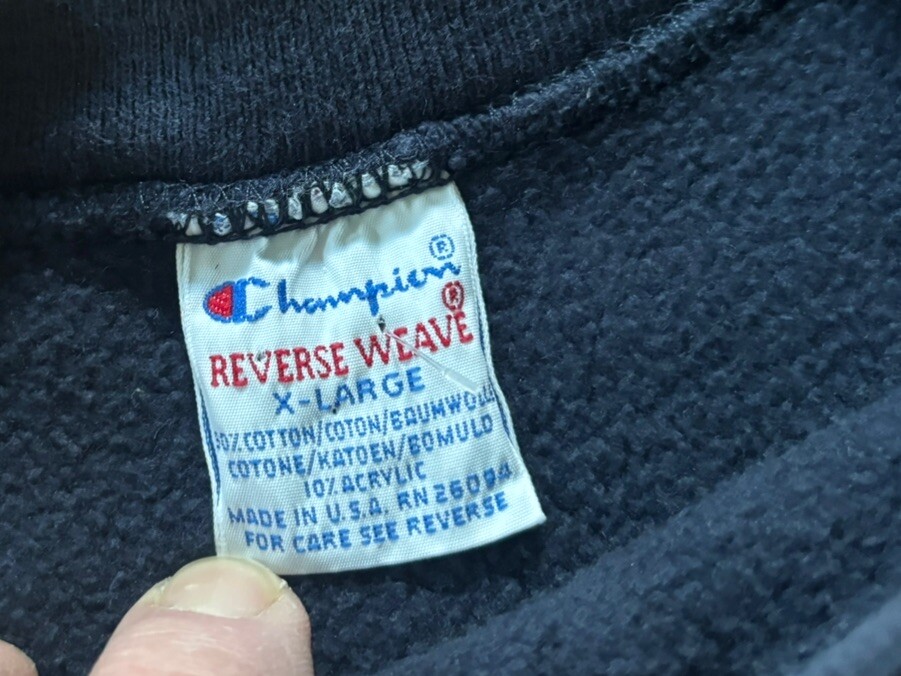 80s Champion Reverse Weave Garrison Forest School Crew Neck.large /gussets