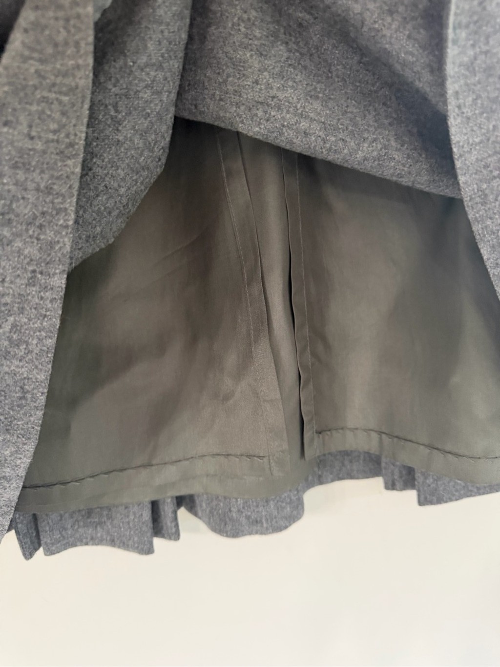 Pendleton 100% Wool Lined Gray Pleated A-Line midi skirt vintage Women’s size 8