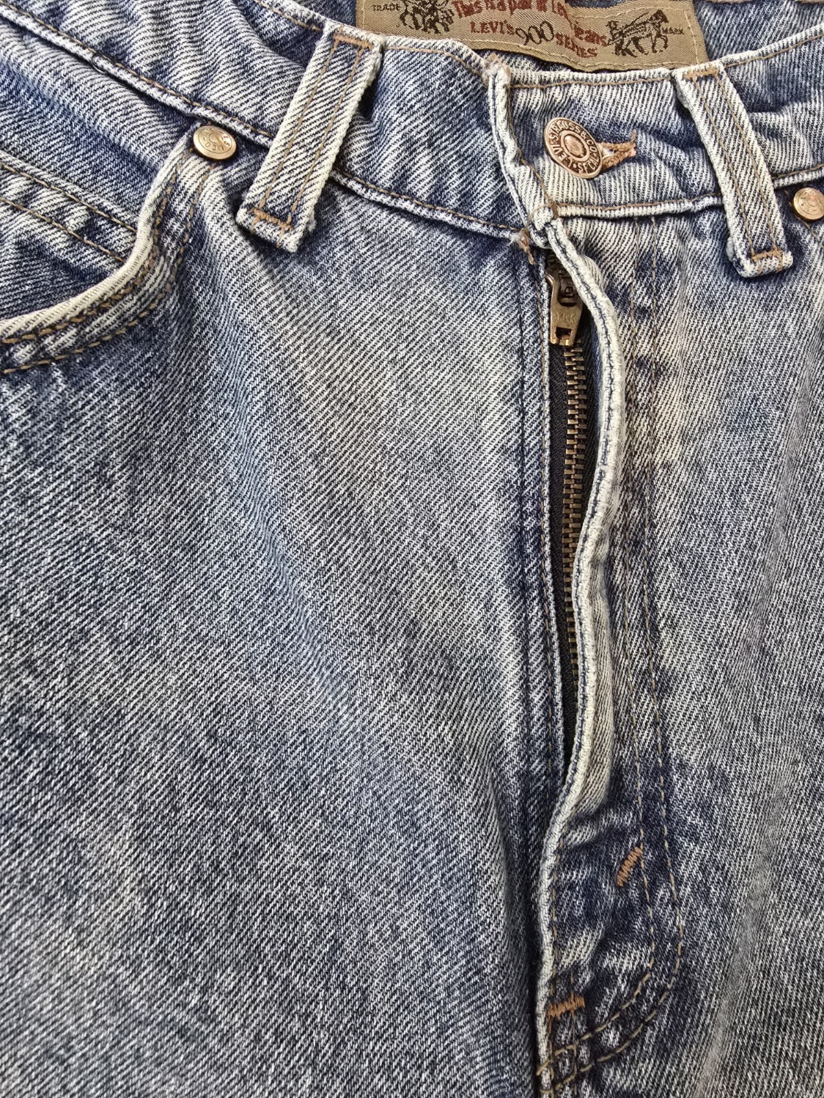 Vintage 90s Levi’s 509 Orange Tab High Waisted Tapered Jeans USA Made 28×31