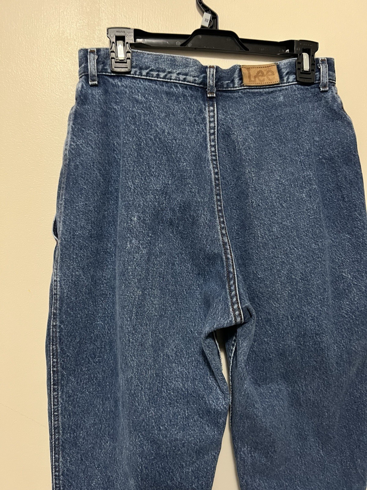 Vintage Lee Bareback high waist baggy mom jeans Medium Wash blue size 6/8 petite