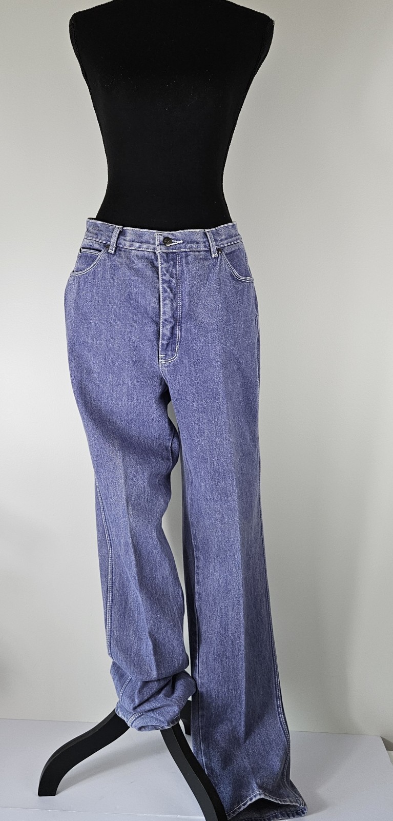VTG 80s GLORIA VANDERBILT by MURJANI PURPLE JEANS HIGH WAISTED STRAIGHT LEG Sz16