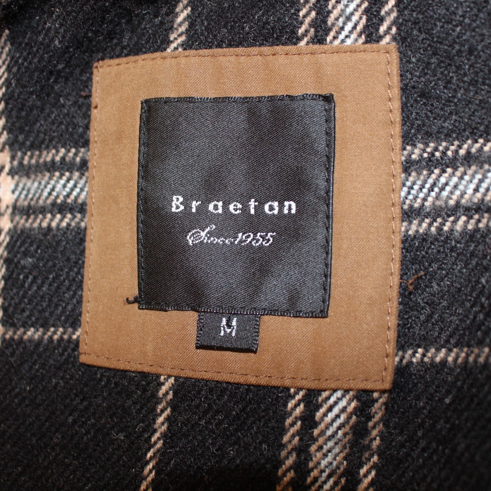 Vtg Brown Chore Coat Barn Suede Jacket BRAETAN M Bomber – Blanket Flannel READ
