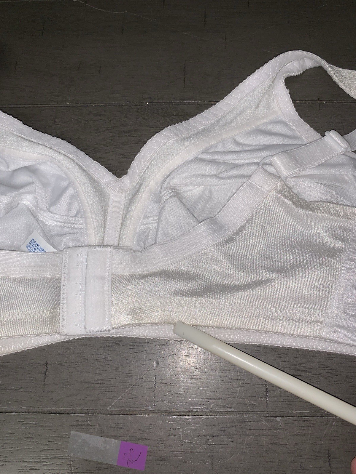 A4 NOS WALMART SIMPLY BASIC 40D CLASSIC WHITE MODEST PROMO BRA 5358 NYLON