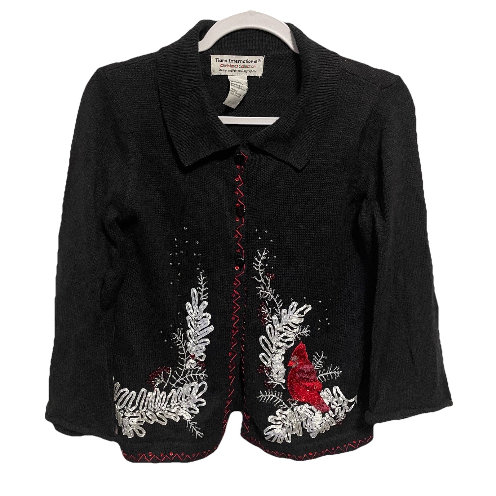 Tiara International Sweater Womens Size S Vintage Ugly Christmas Sweater