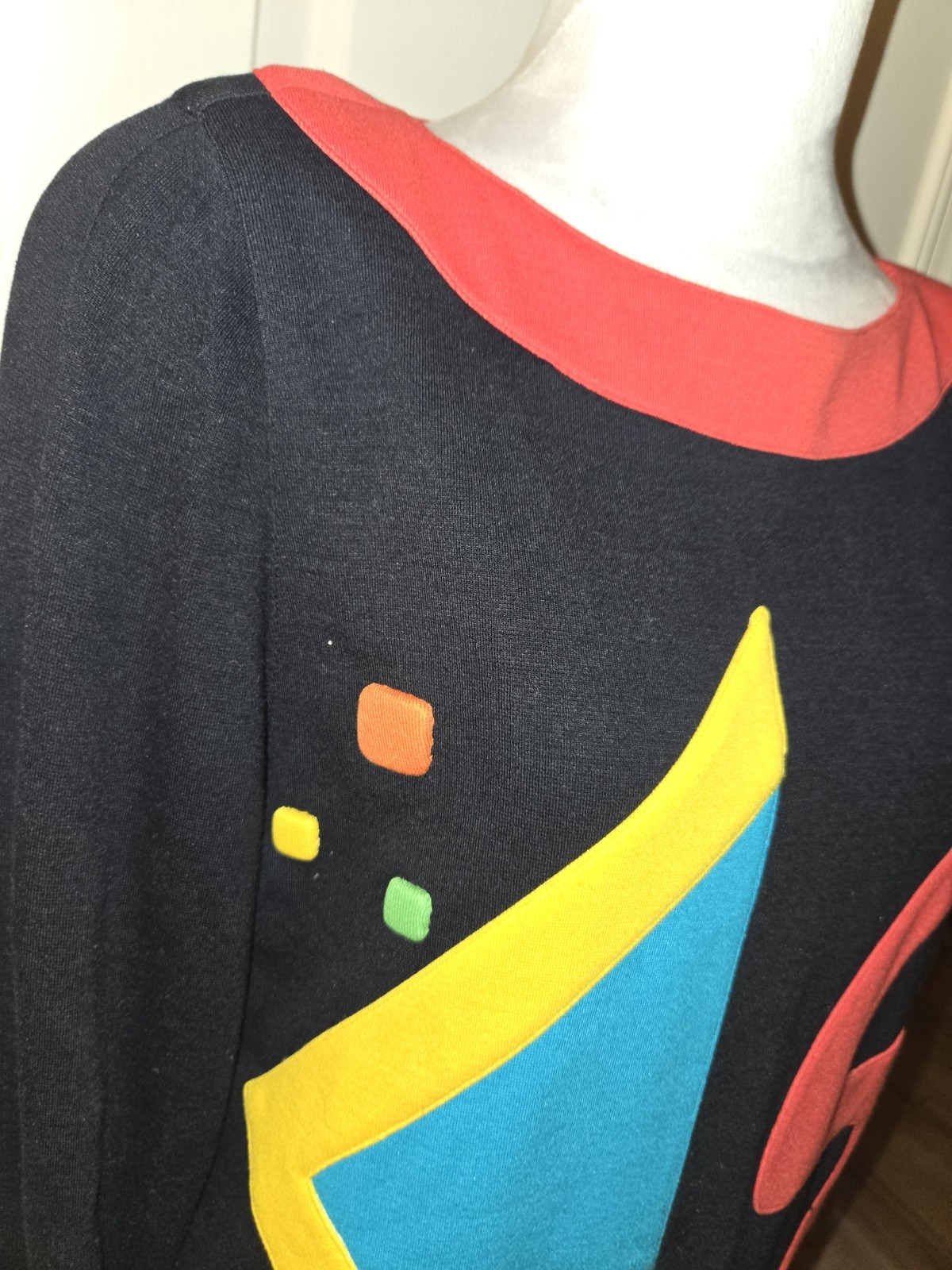 Vtg. Graffiti by Fabrice Simon Dress Size 8 Bodycon Hip Hop 1990 Art To Wear