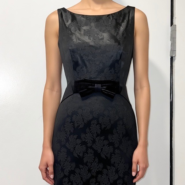 Stunning Vintage Black Brocade Stephen O Grady 50’s-60’s Cocktail Dress