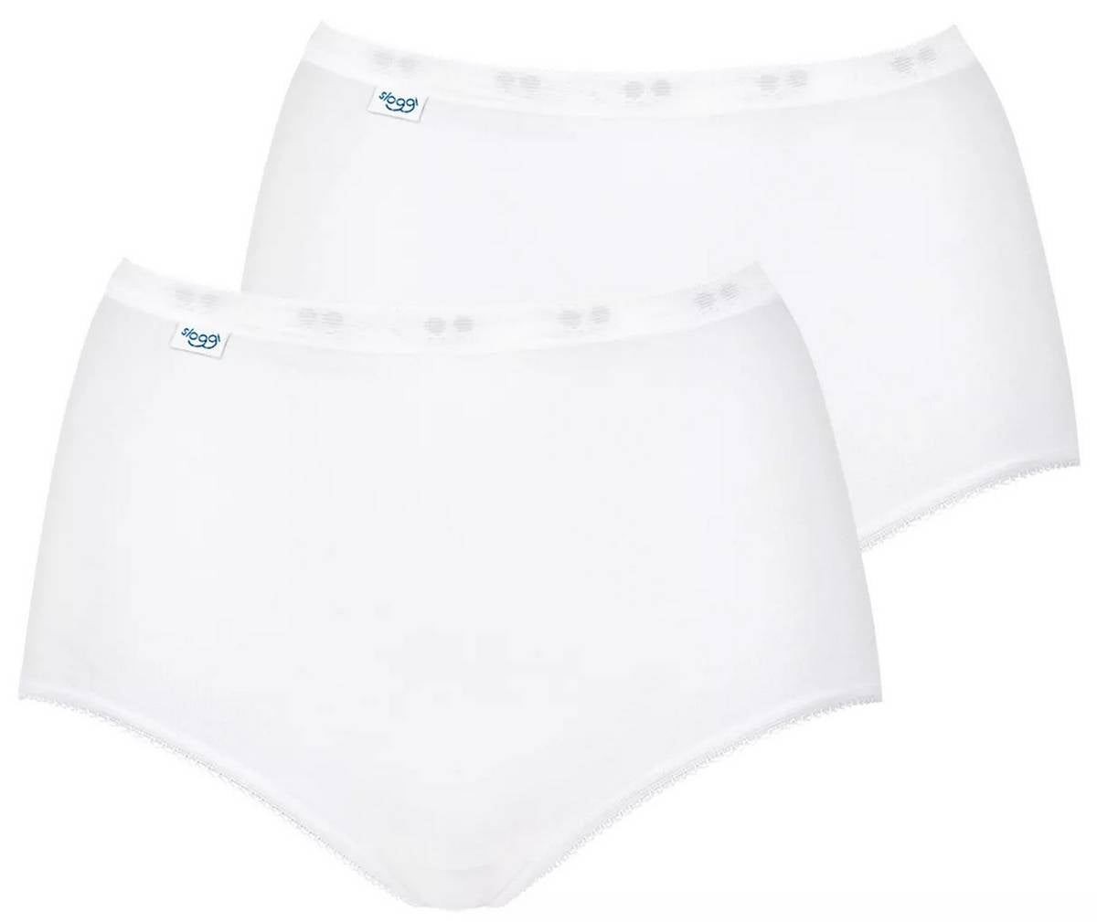 Sloggi Womens Basic+ 2 Pack Maxi Knickers – White