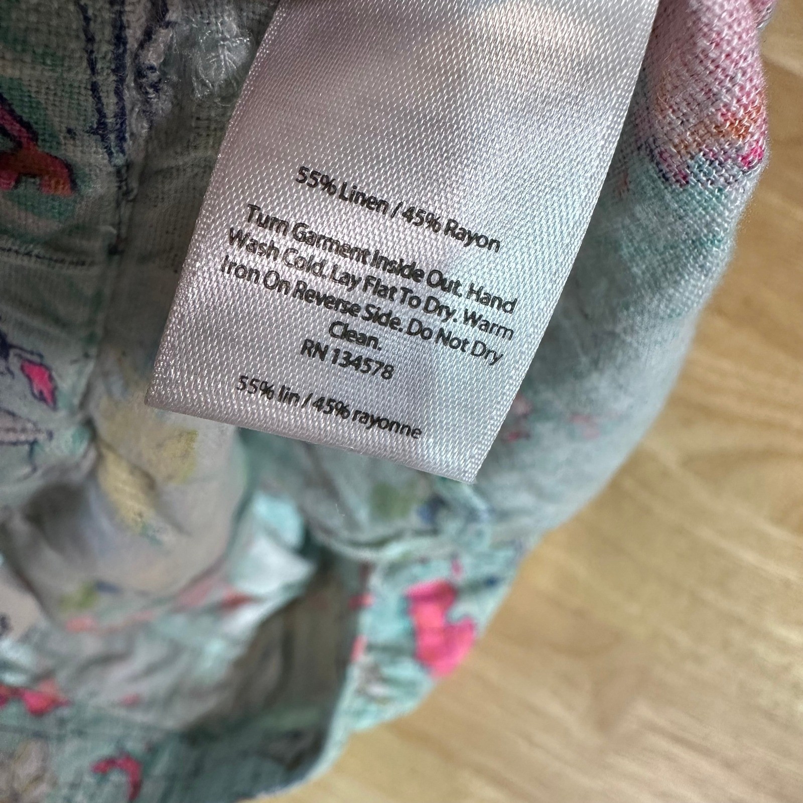 Vineyard Vines Nautical Map Ship Shorts Linen Flat Front Preppy Womens Large