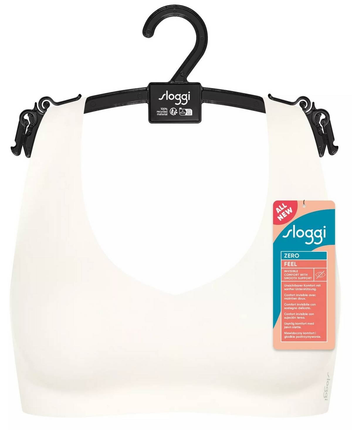 Sloggi Womens Zero Feel Bralette – Silk White
