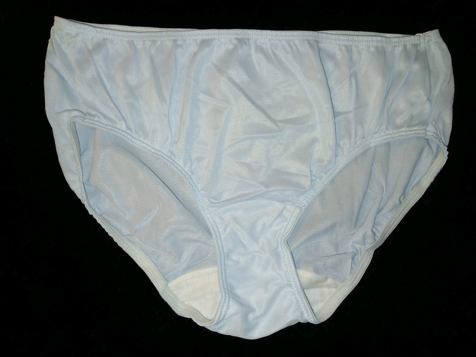 Vintage 70s Sears Pastel Blue Silky Soft Nylon Mushroom Gusset Bikini Panties S