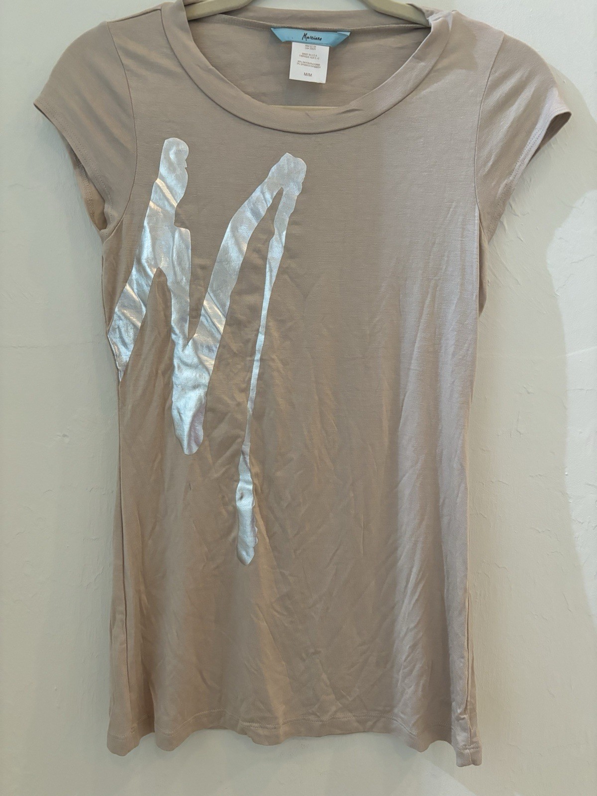 VTG Guess Y2K Women’s Jrs Top Marciano Logo M Size Medium Made In USA