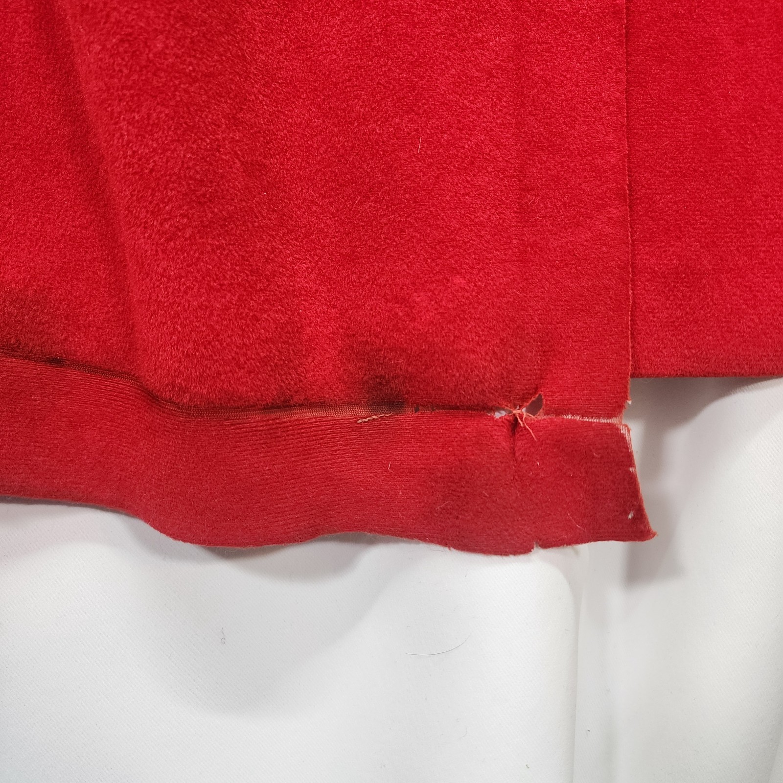 Vintage Evelyn Pearson Red Black House Coast Dressing Gown Small Loungewear Robe