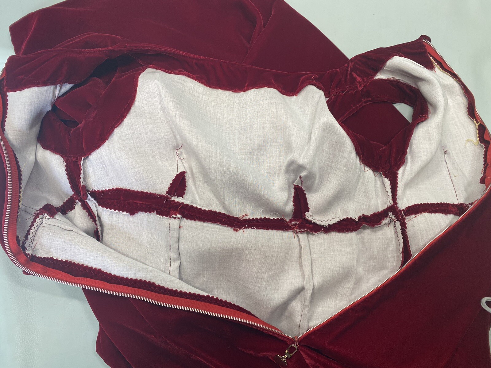 Vintage Dress SIZE SMALL red velvet long maxi heart valentines 60s 70s sheath