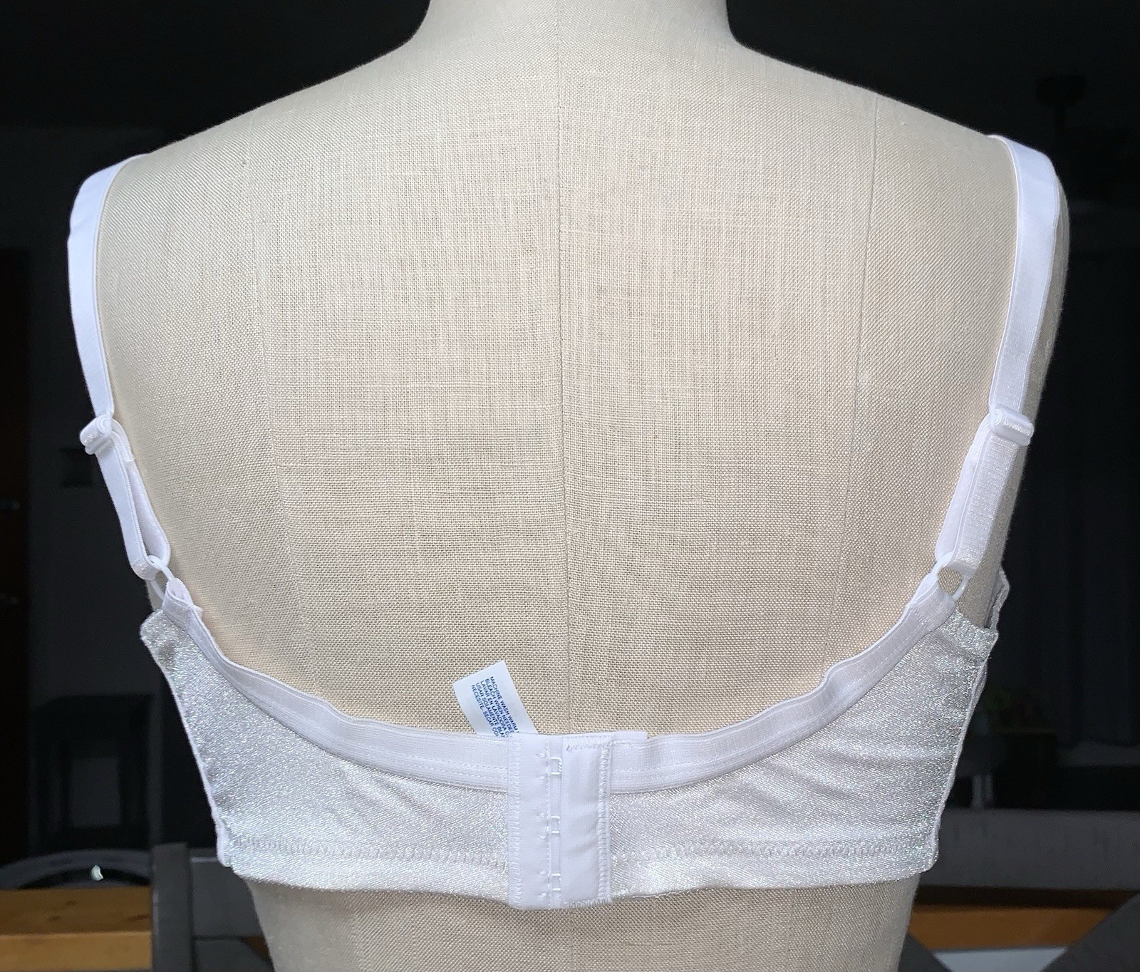 A4 NOS WALMART SIMPLY BASIC 40D CLASSIC WHITE MODEST PROMO BRA 5358 NYLON