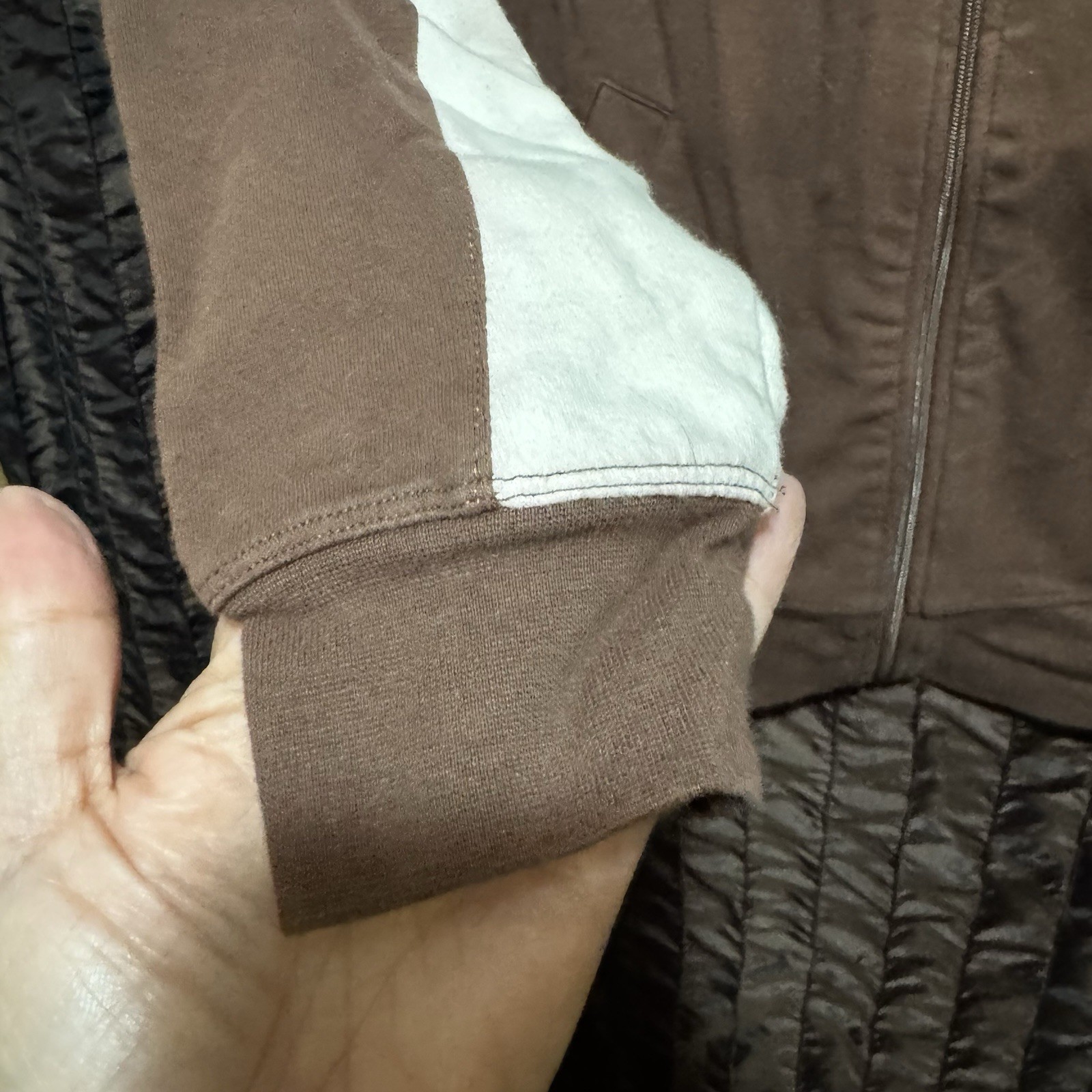 Sport Savvy Full Zip Jacket & Pants Set Women’s Small Brown Teal Cream Vtg Y2K