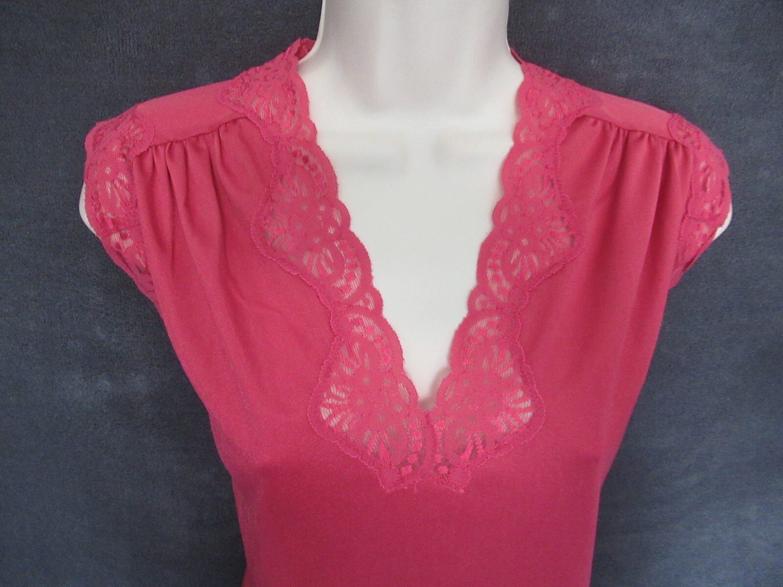 Vintage Triumph Mauve Pink Fascination Swing Lace Trim Top Shorts Lingerie Set M
