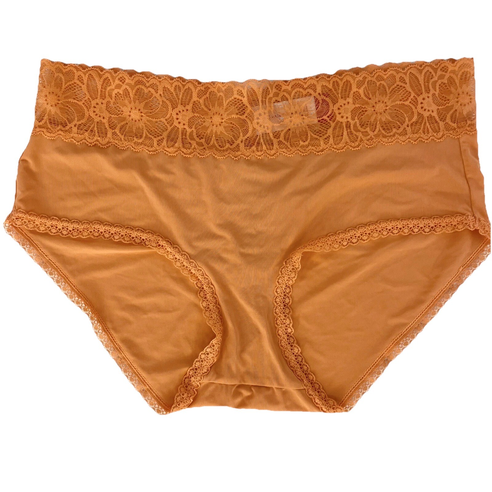 NoBo Pumpkin Orange Panties Lace Waist Size 7-9 Halloween Trick Or Treat