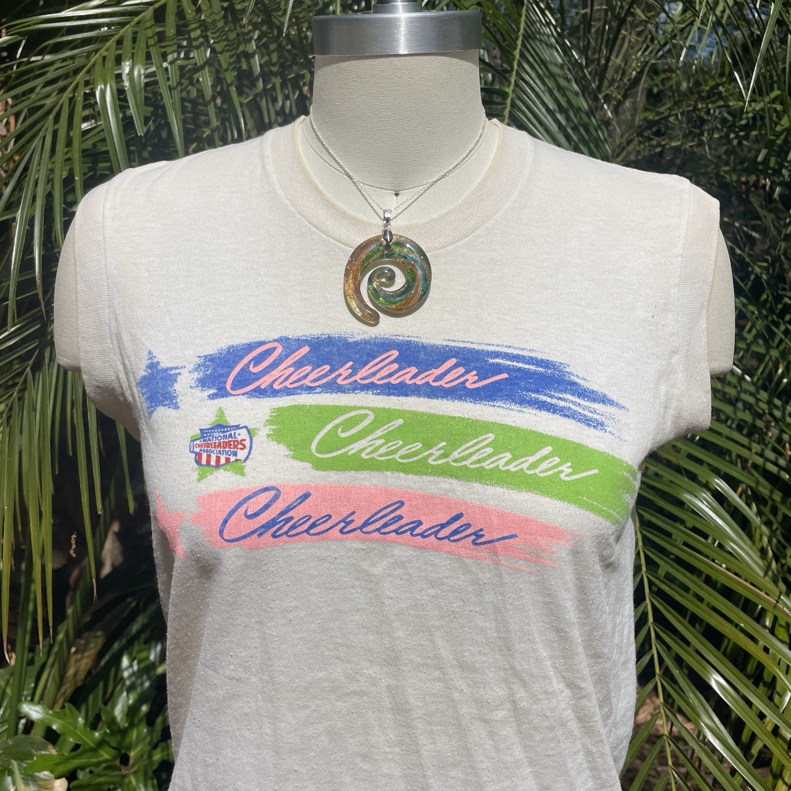 VTG 80’s Sporty Cheerleader Muscle Tee Tank Top
