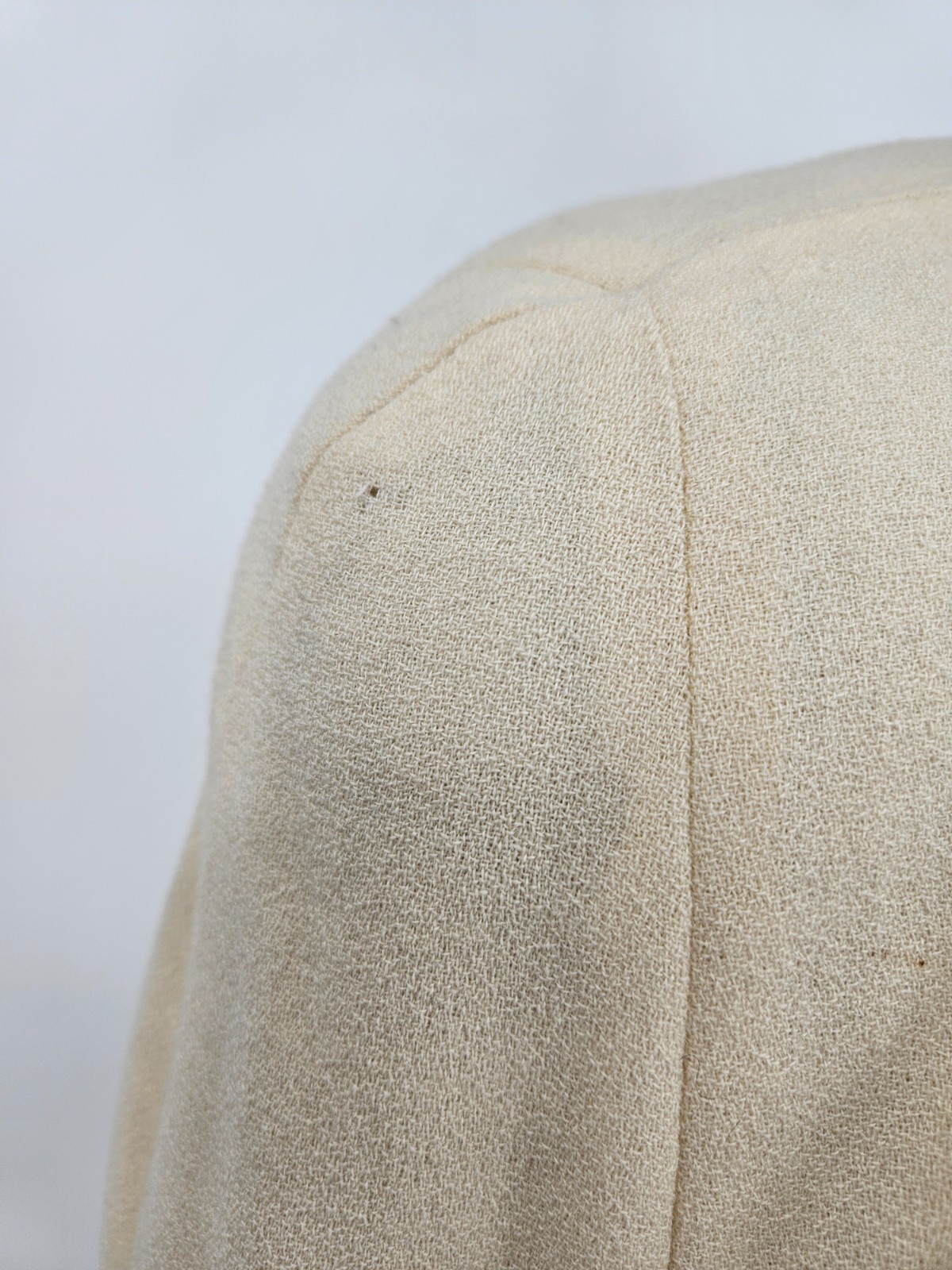 VTG C’est Simone Ivory Wool Cape Womens M Mink Scarf