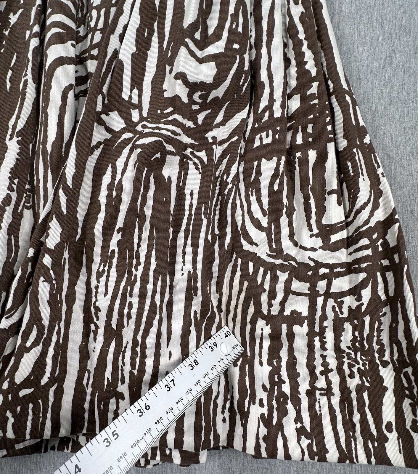 Vintage 1950s Abstract Cotton Summer Party Dress Maker Usagi Yokosuka Japan