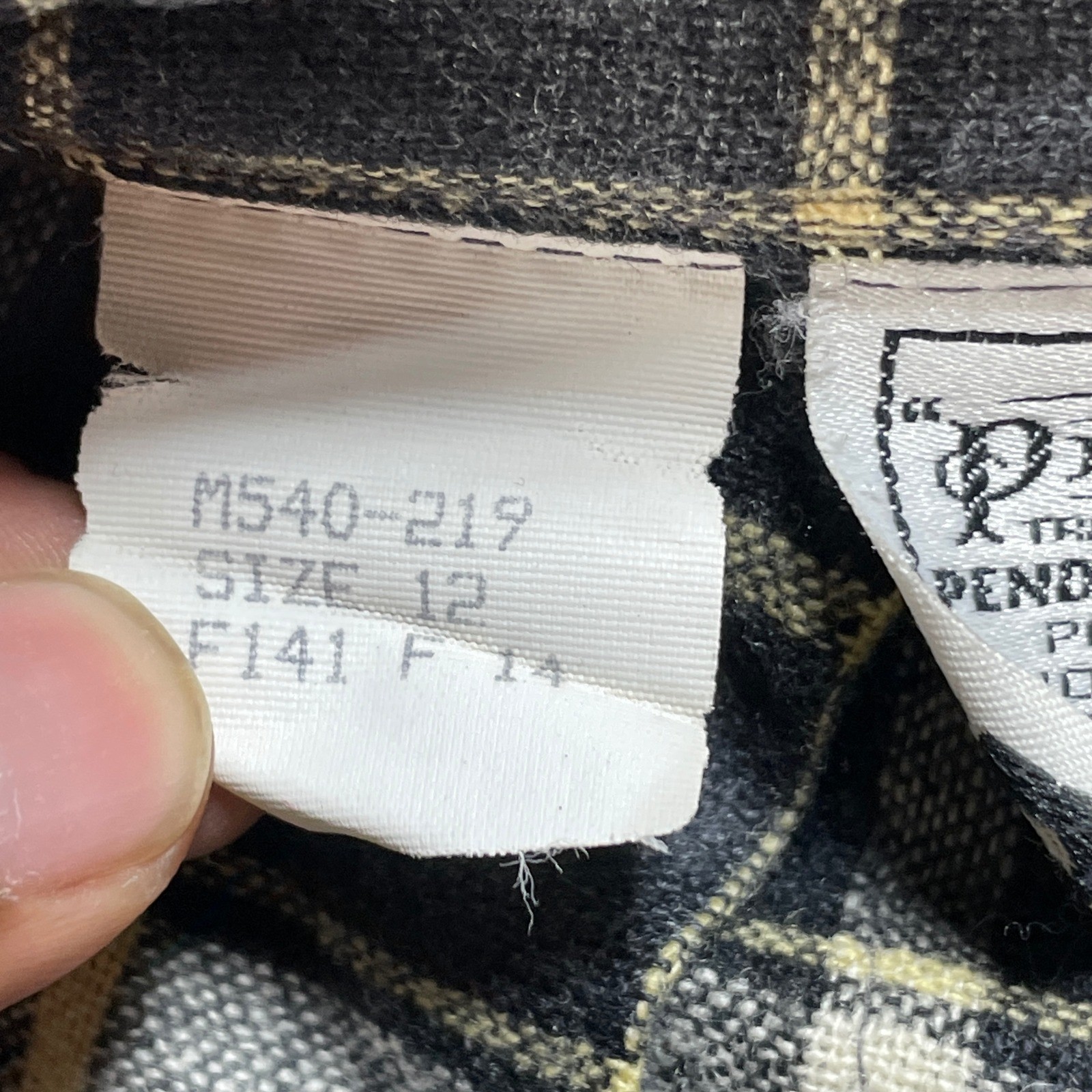 Miss Pendleton Women’s 14 Wool Plaid Pleated Midi Skirt Vintage Grey Black
