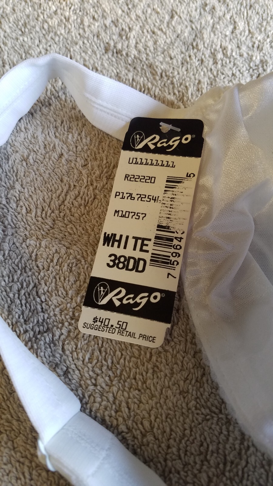 Vtg New NWT Rago Style 72546 Body Briefer Shapewear White Biege B-DD 34-48