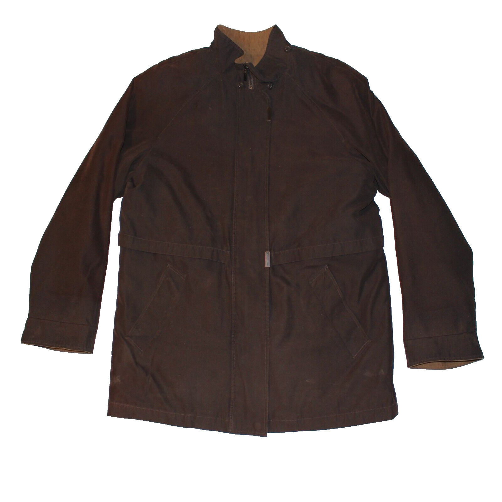 Vtg Brown Chore Coat Barn Suede Jacket BRAETAN M Bomber – Blanket Flannel READ
