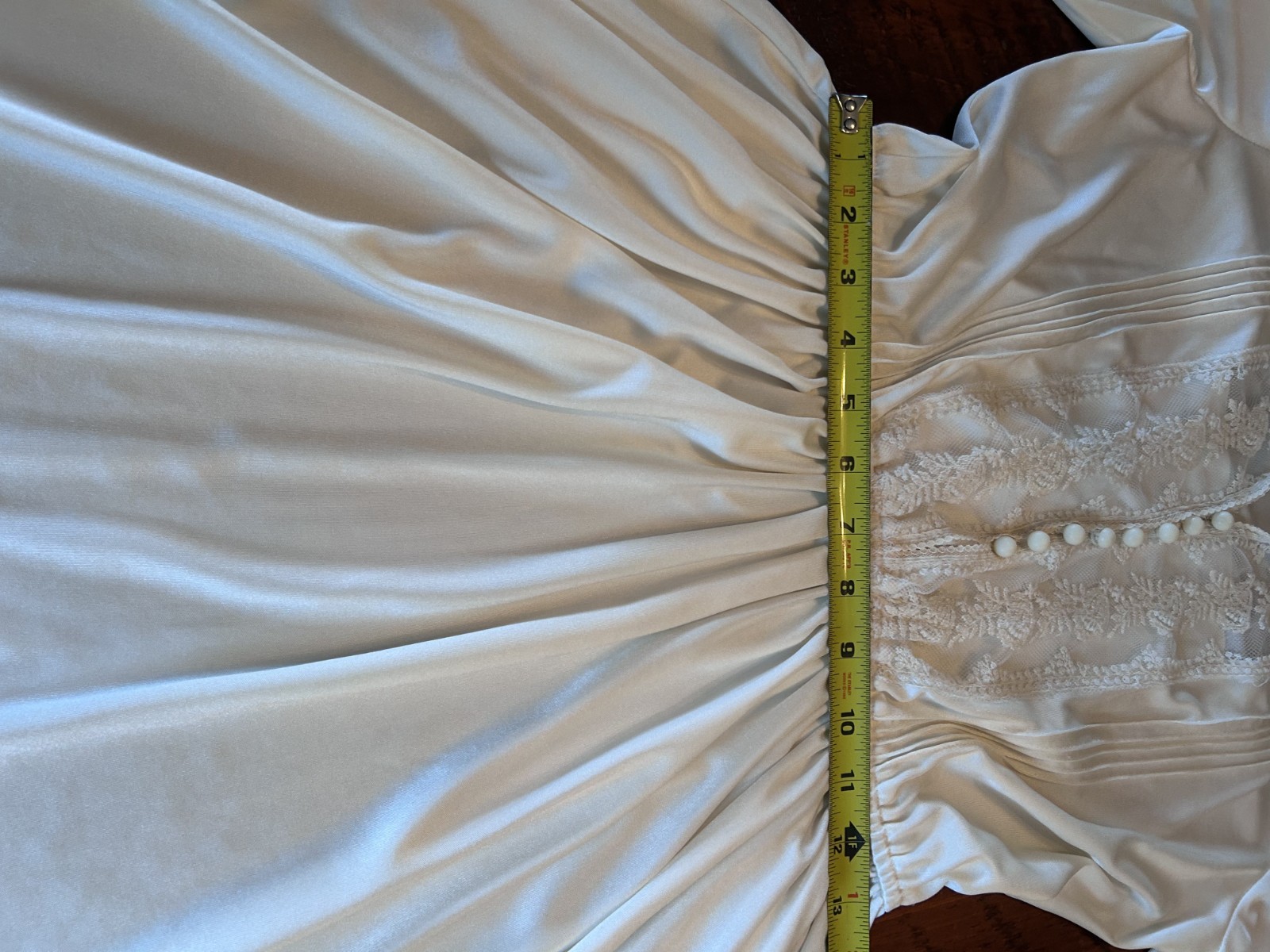 Vintage Montgomery Ward Lace Embellished Dress Tag Sz. 12 Small/Med siz.
