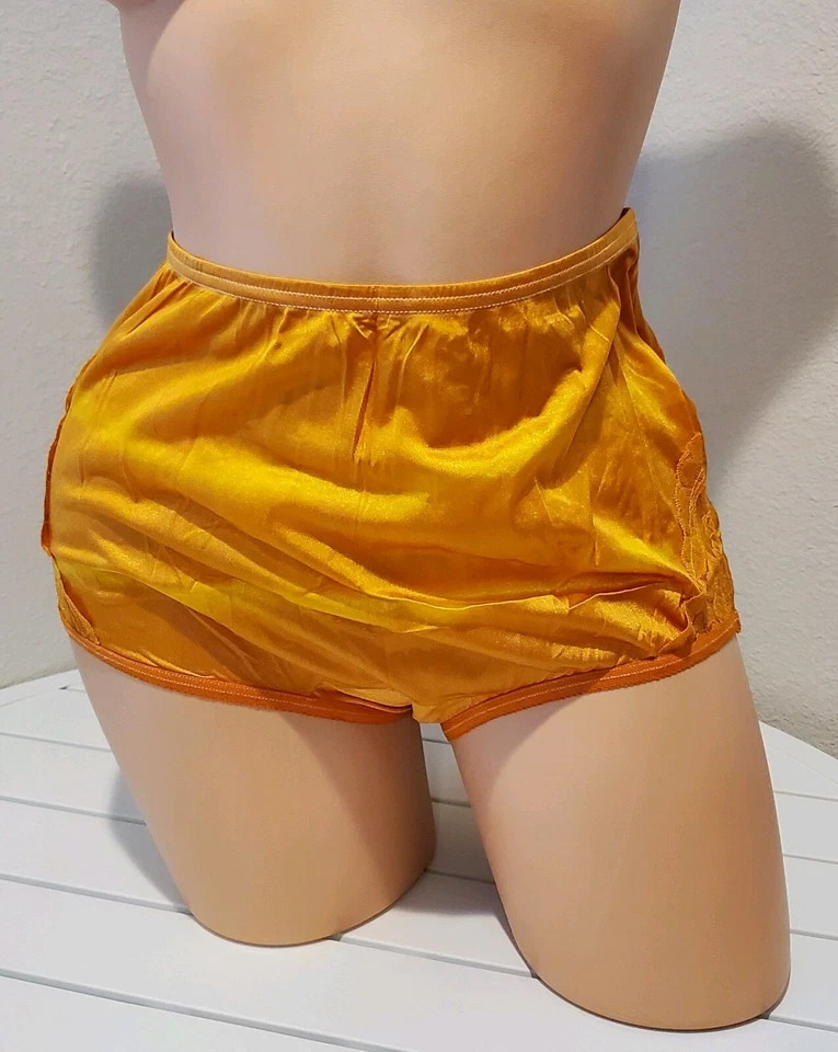 Vanity Fair Lace Nouveau Brief Panty Multi Colors Green Orange Yellow Metallics