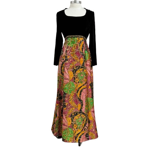 Vintage Maxi Hostess Dress Size XS-Small