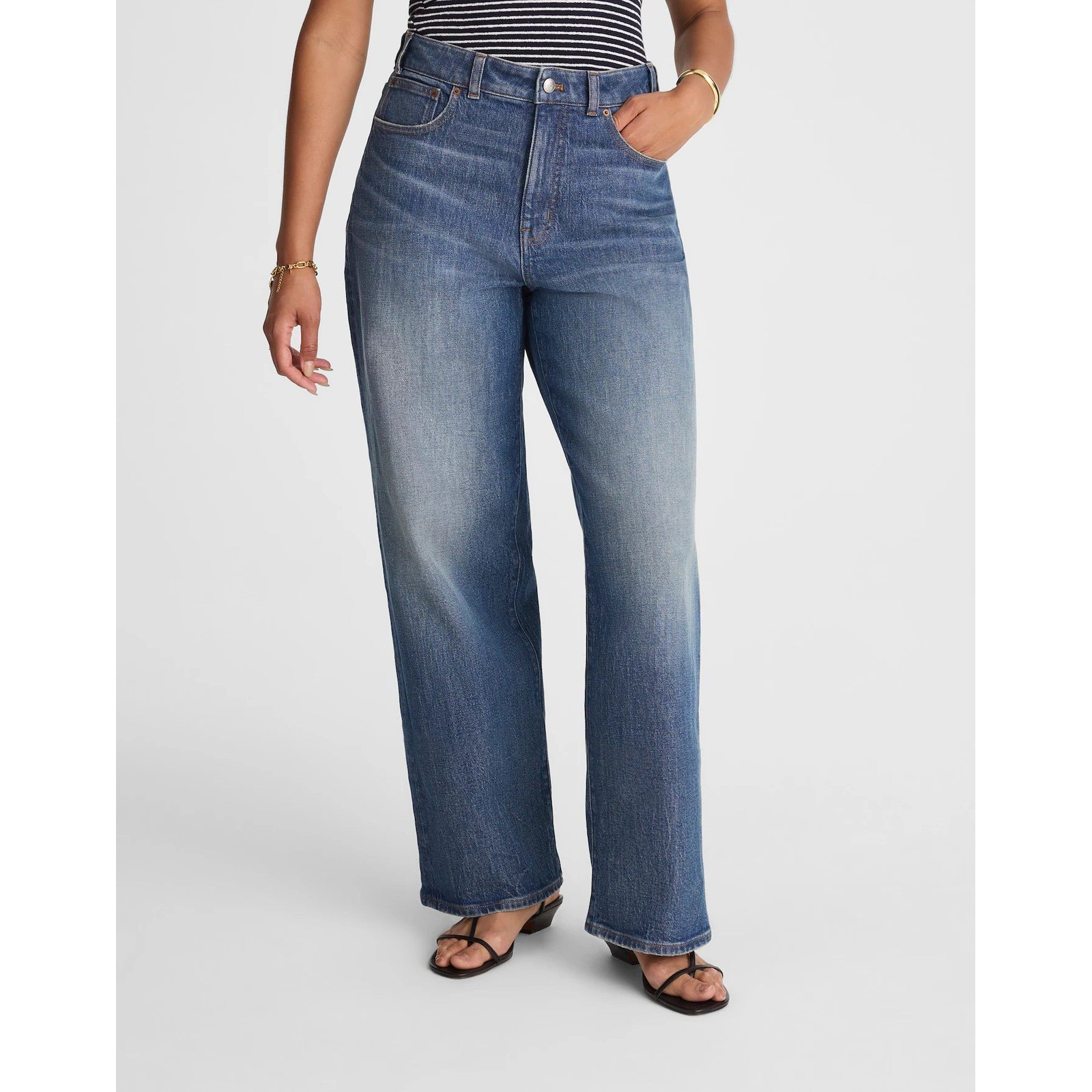 Madewell The Petite Curvy Perfect Vintage Wide-Leg Jean 29P Harvey Wash NWT