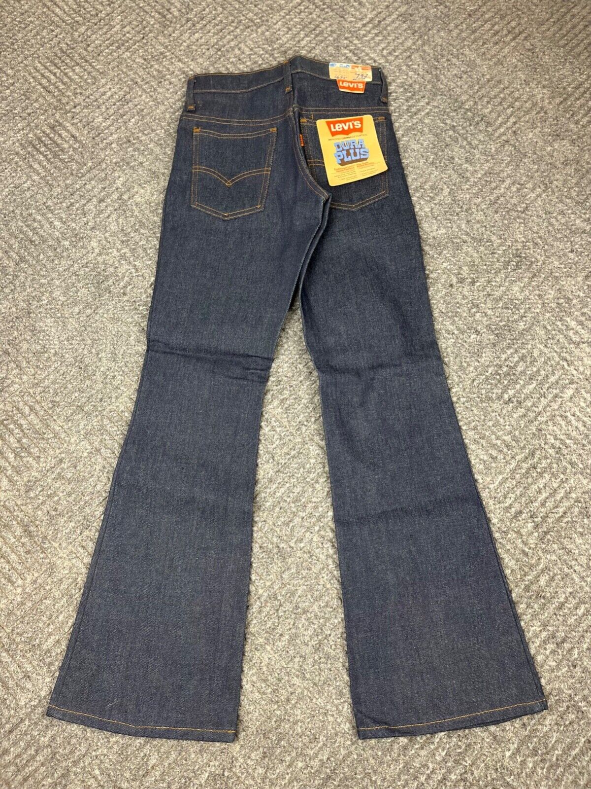 Vintage Levi’s Dura Plus Student 25×30 Bell Bottom Deadstock Orange Tab NOS