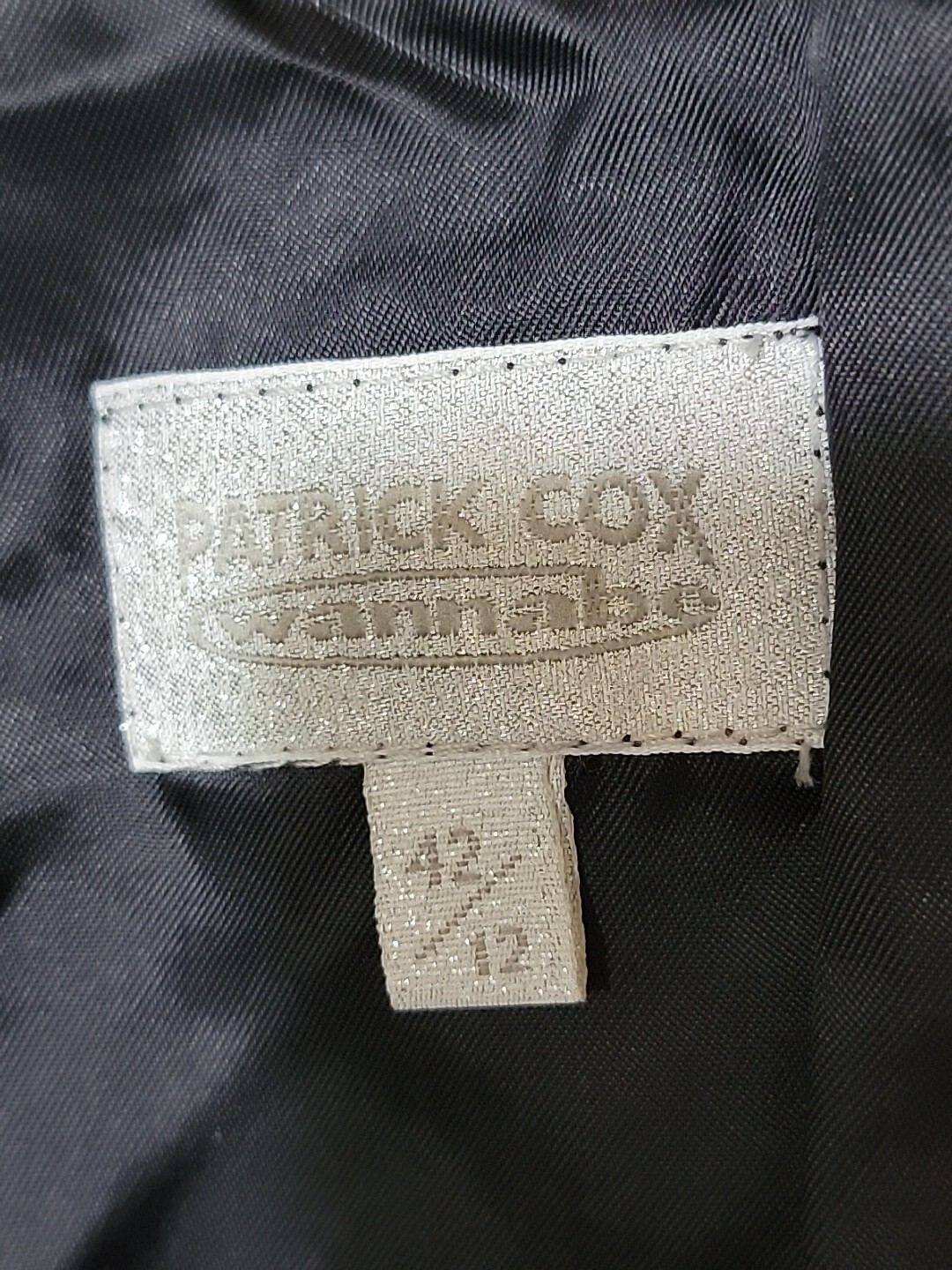 Patrick Cox Wannabe Vintage 90’s 48/12 Black, Furry Textured, Party Dress #C