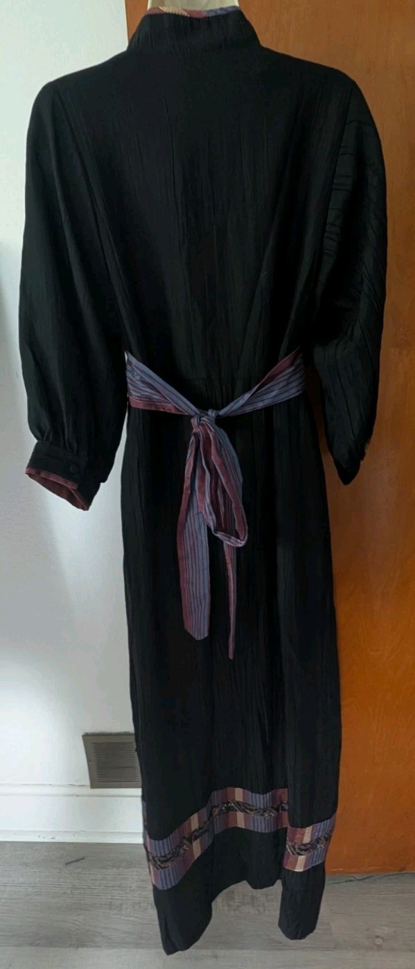 Vintage 70s Sharons World Boho Maxi Dress By Sharon Rothfeld Hippie Women’s 9/10