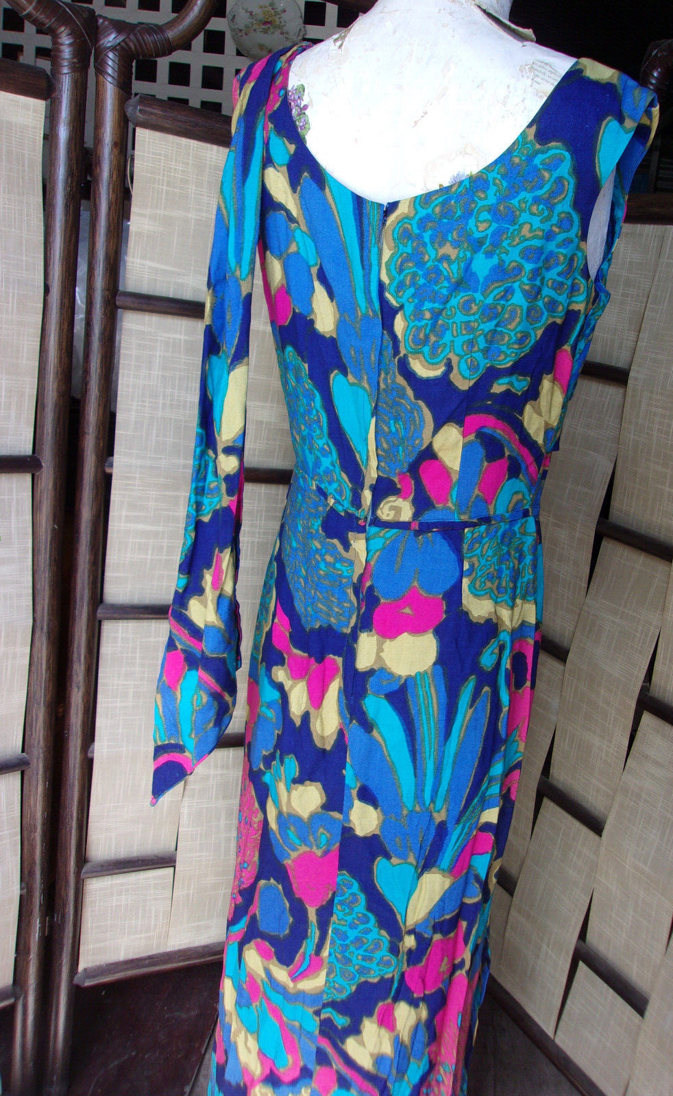 Lot 5 Vintage Hawaiian Dresses Midcentury Maxi Sundress Floral Tropical