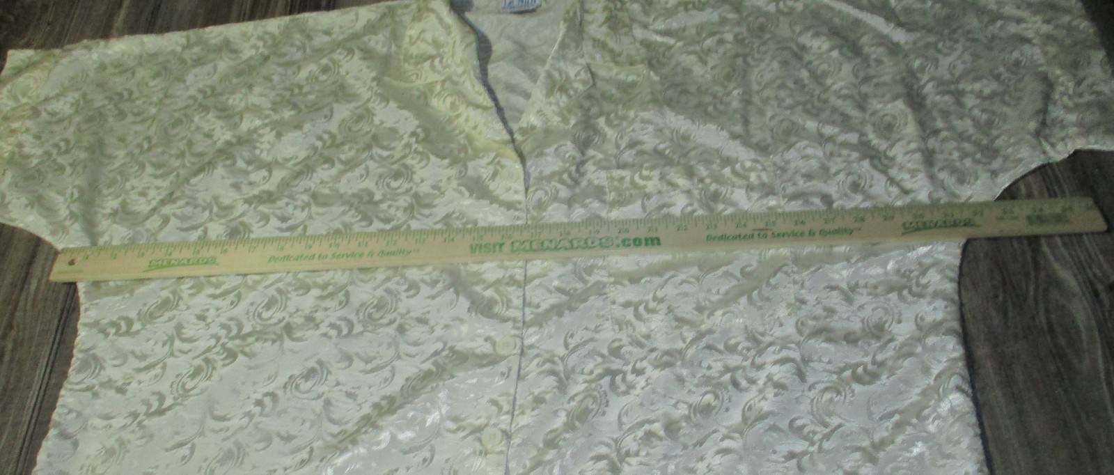 Vintage La Nuit Polyester Satin Night Shirt Dressing Robe Golden Girls One Size