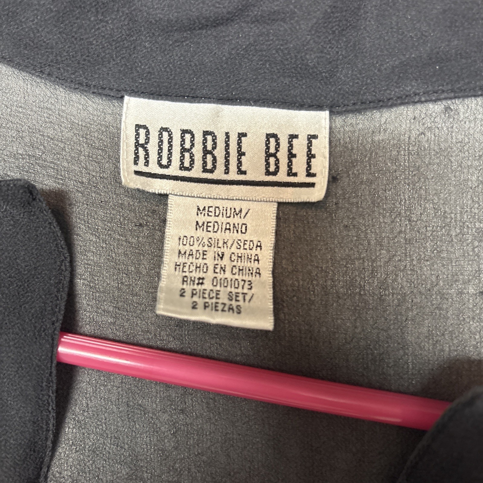 Vintage Robbie Bee Silk Sheer Button Blouse
