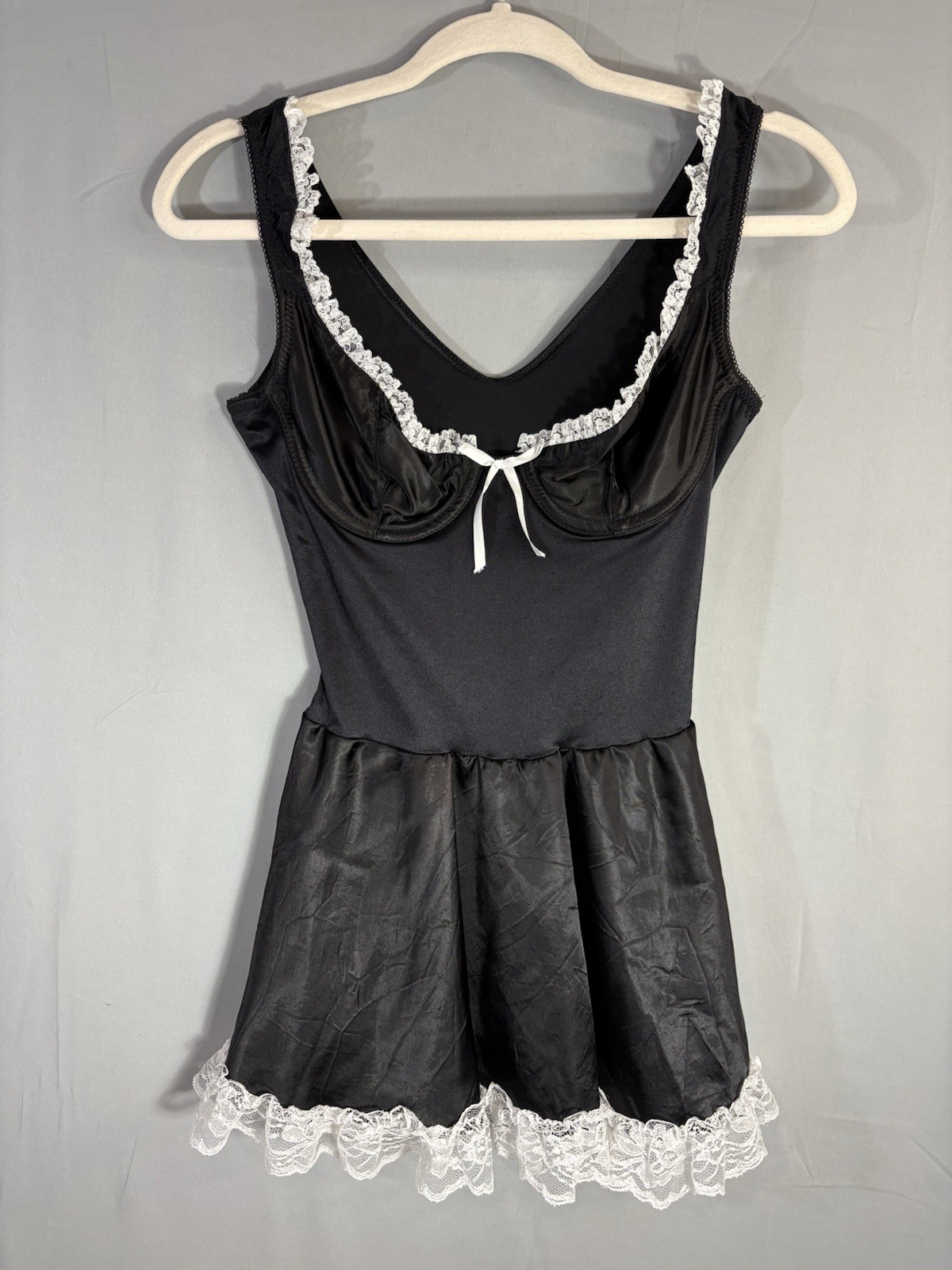 Vintage Y2K Fredricks Of Hollywood Frenchmaid Lingerie sz Small Made in USA