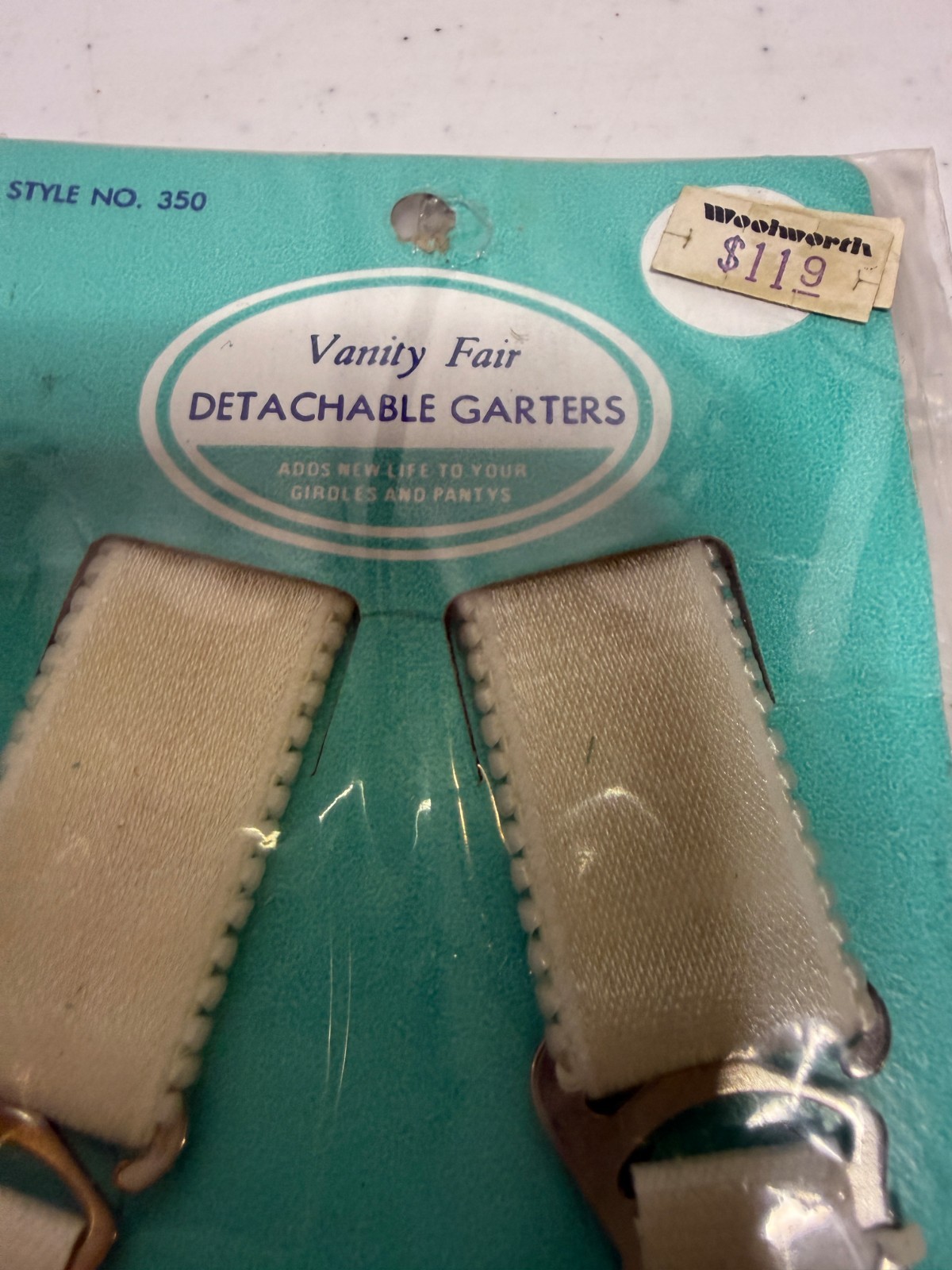 VANITY FAIR Vintage Detachable Garters Straps Style 350 New NIP