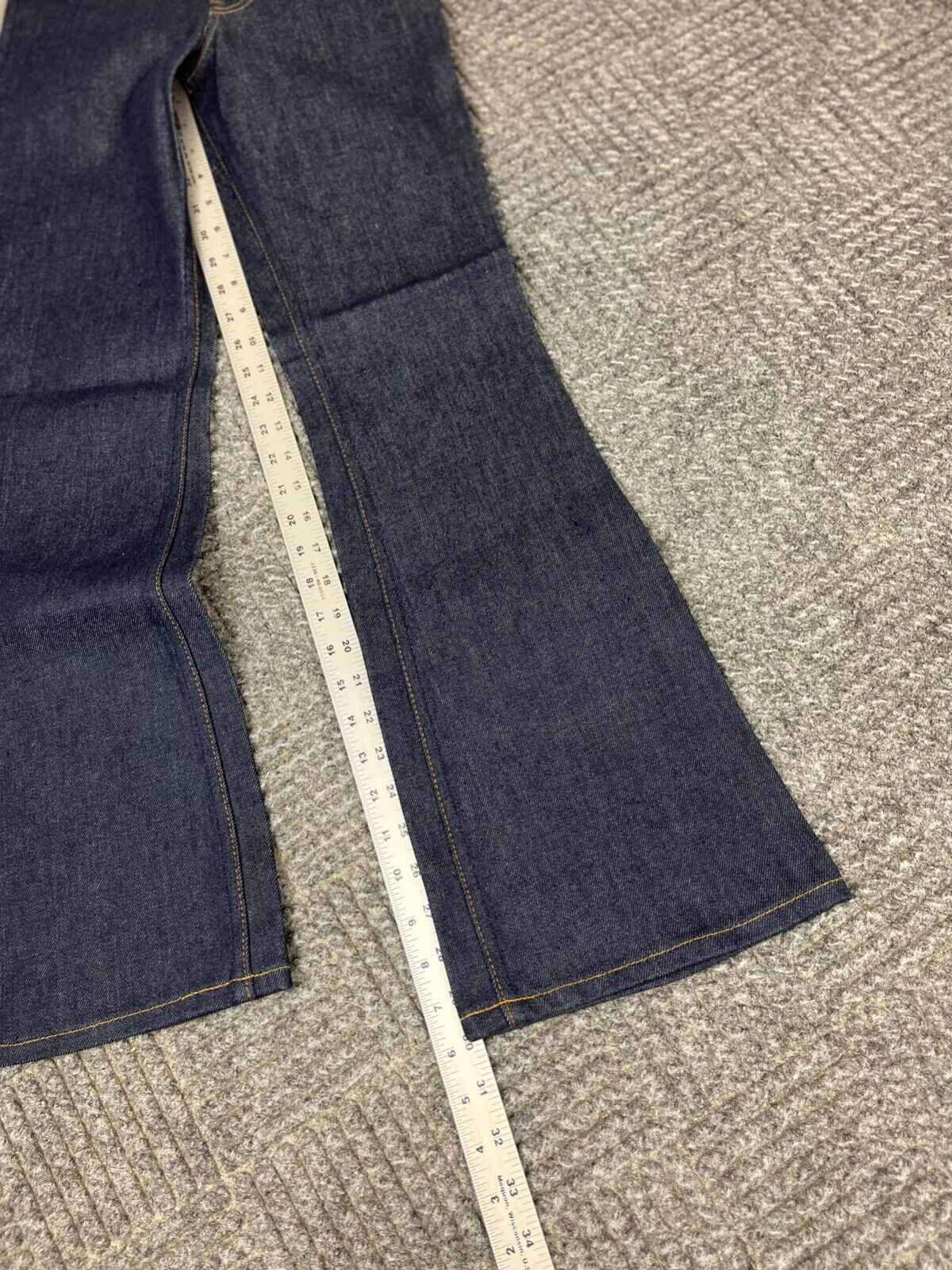 Vintage Levi’s Dura Plus Student 25×30 Bell Bottom Deadstock Orange Tab NOS