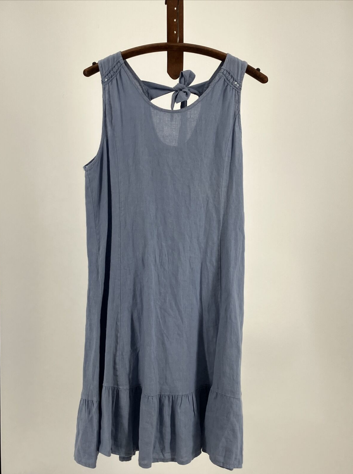 Light blue casual linen dress Terzo Milennio made in Italy size L
