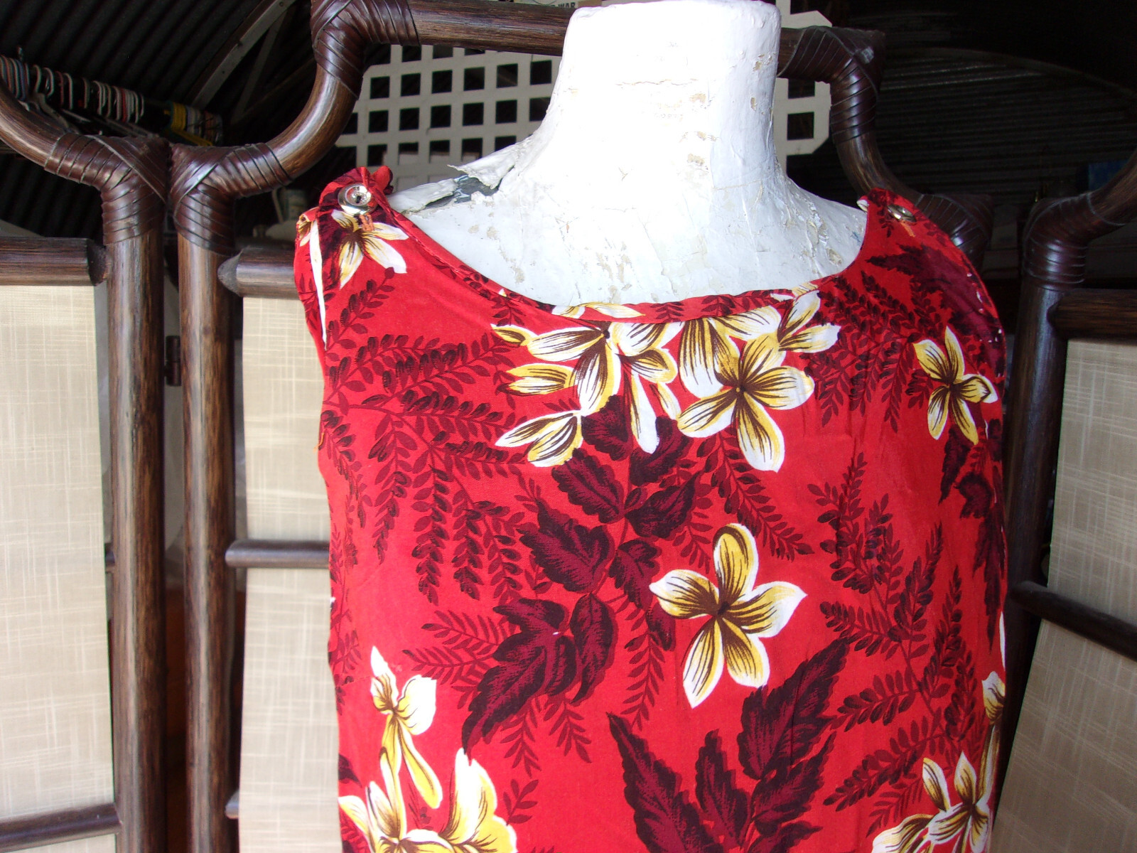 Lot 5 Vintage Hawaiian Dresses Midcentury Maxi Sundress Floral Tropical