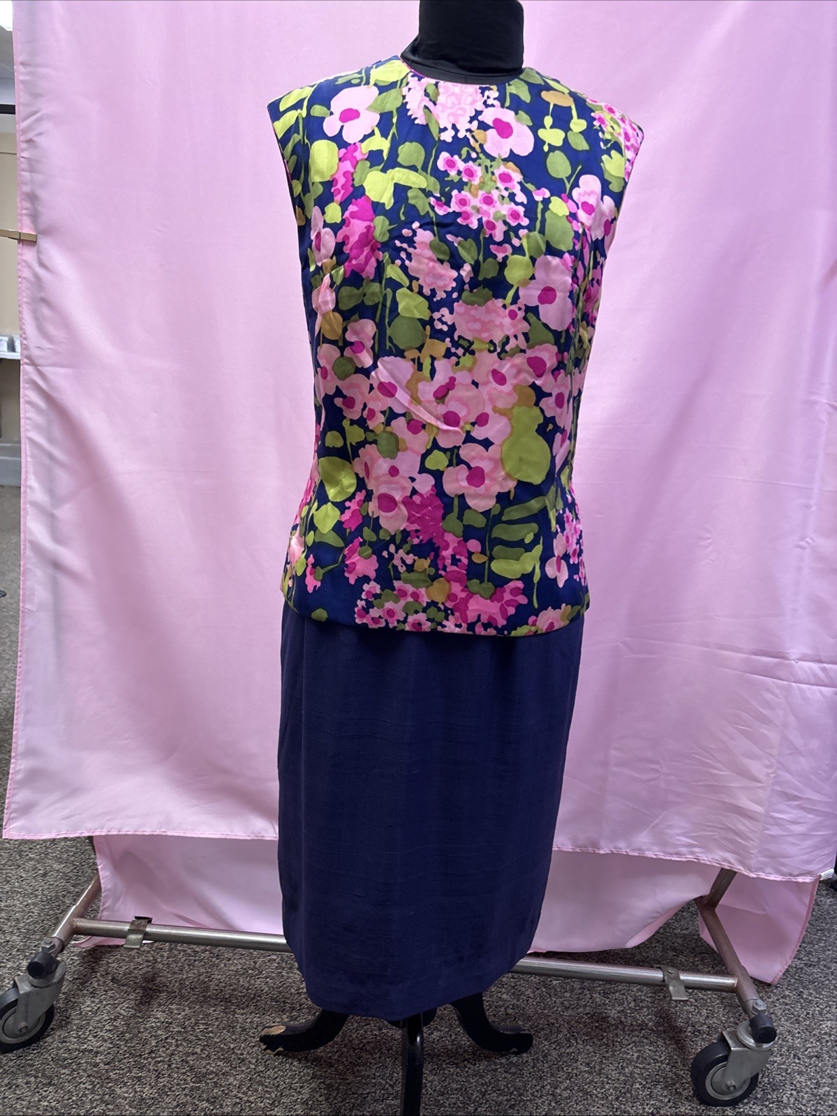 Mr. Blackwell Vintage floral Pop art Dress, Circa 1960’s – 1970’s
