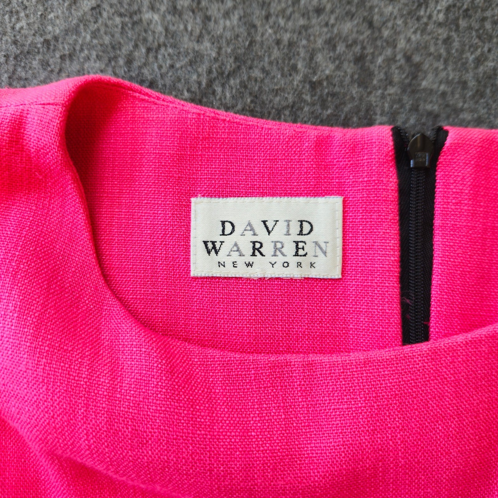 Vintage David Warren New York Colorblock Shift Dress Size 10 Office Career Retro