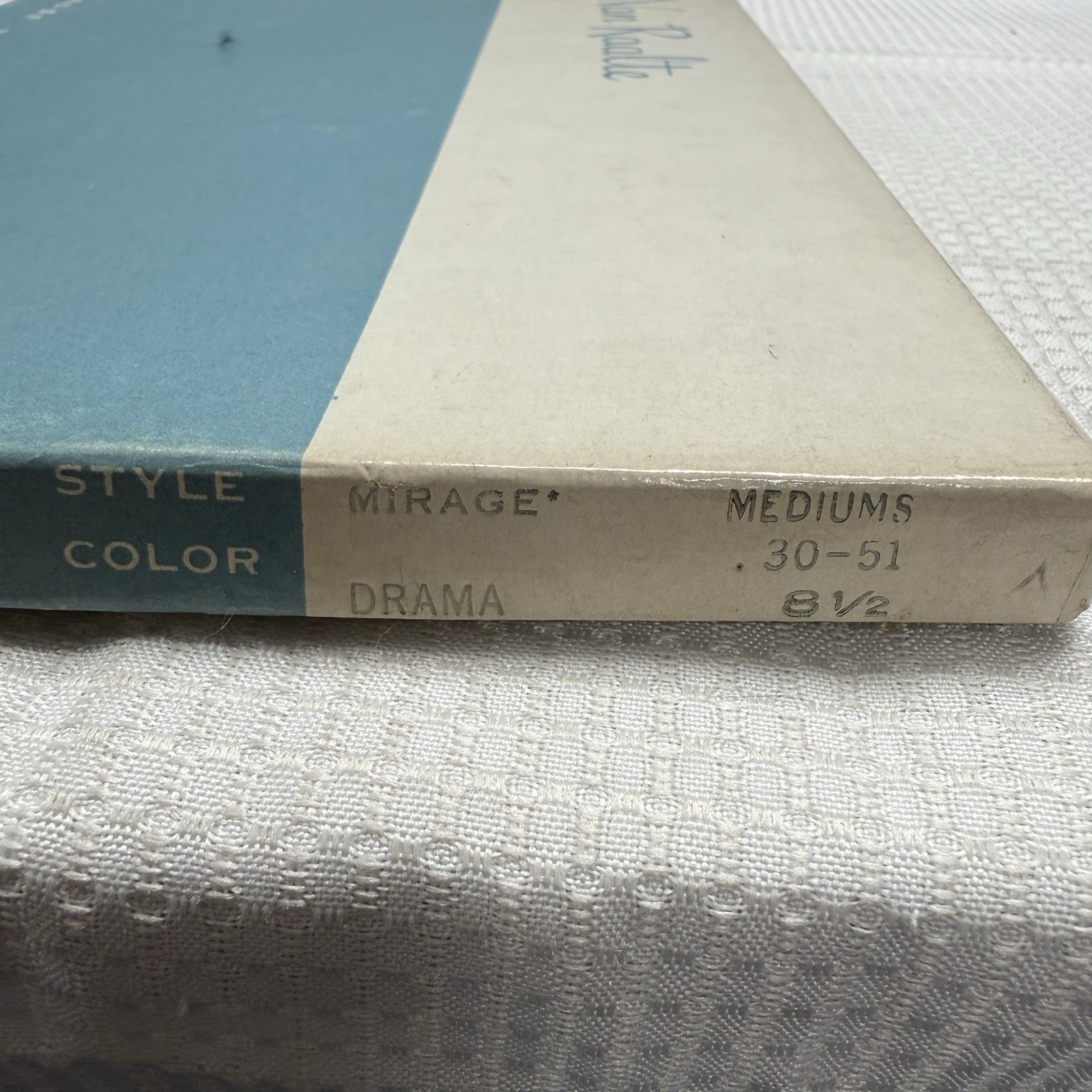 3 Pairs Vtg 50s VAN RAALTE Mirage Drama 8.5 Nylon Hose Stockings Seams New 1 Box