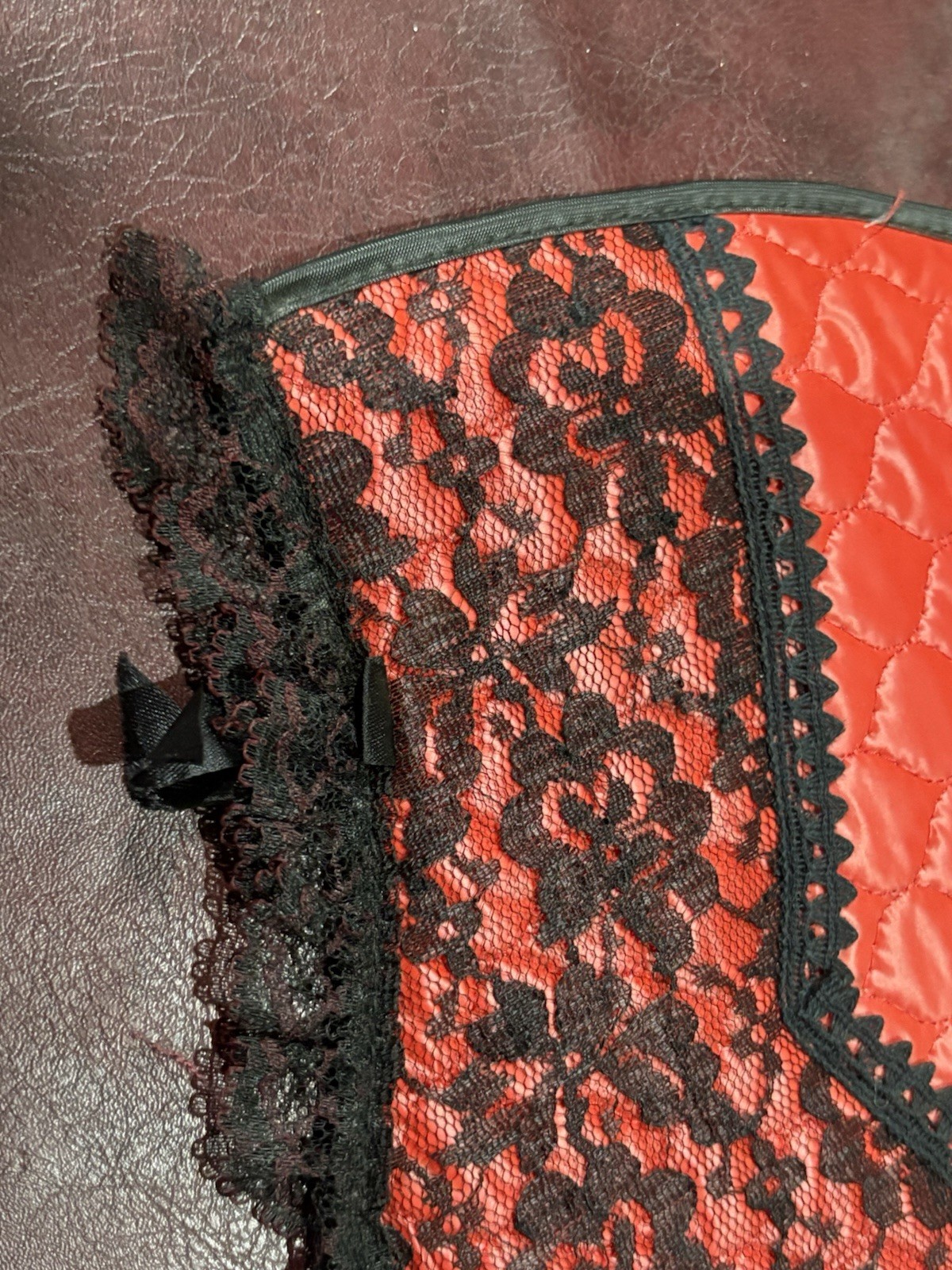 Rare Store Display Salesman Sample Rosenbaum Vintage Red Corset Marie Bernadette