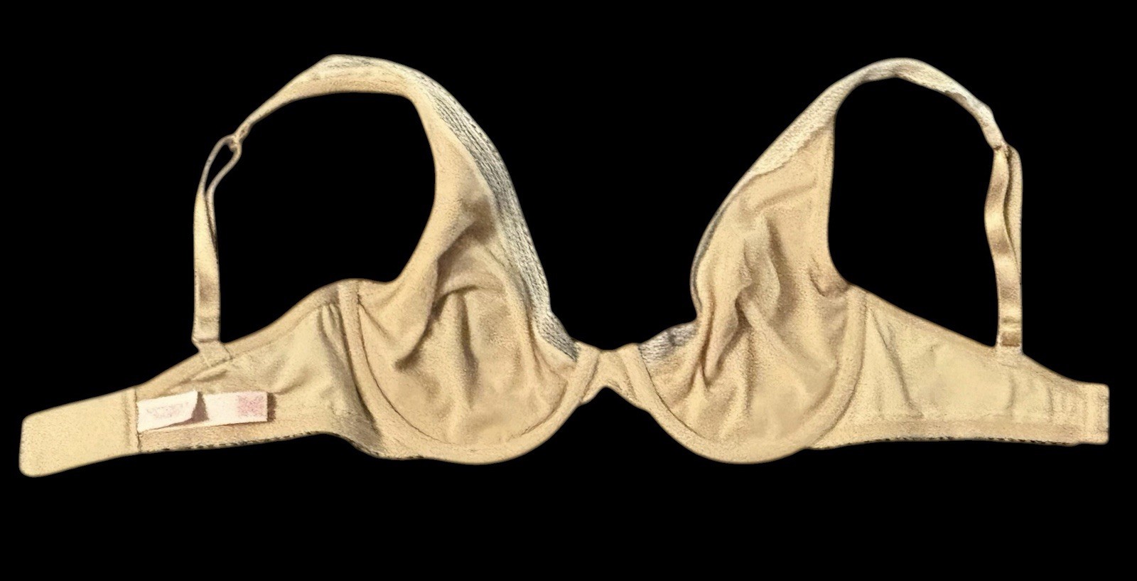 VICTORIA’S SECRET Unlined Demi Beige Lace Trim Bra Womens 32DD NWOT